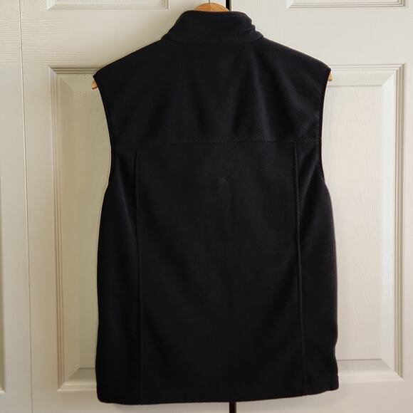 Cabela's Men's Black Full Zip Fleece Vest Size SM Gorpcore Outdoors Pockets - Picture 2 of 11